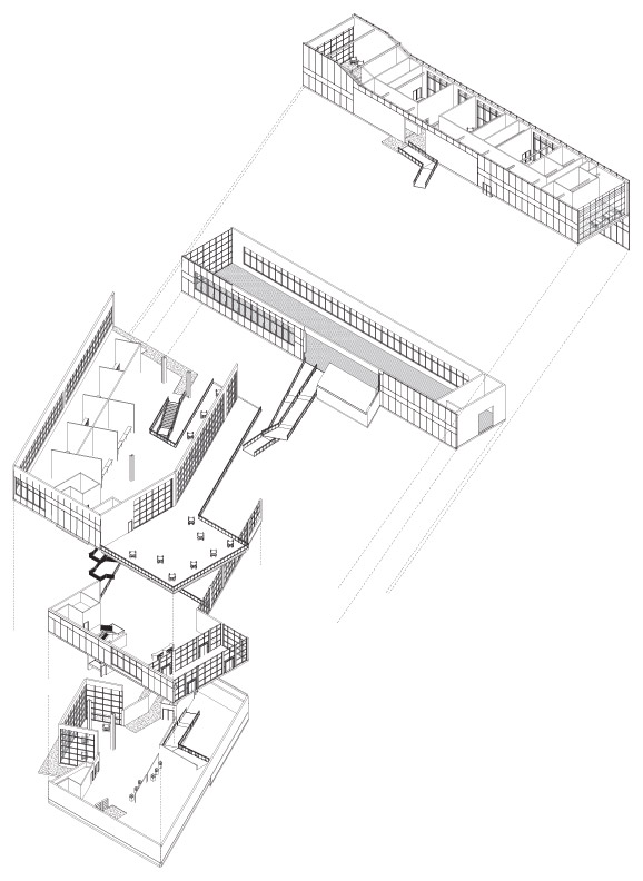 Exploded axonometric